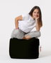 Atelier Del Sofa Square Pouf - Black